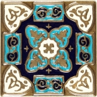 Enameled Persia 1630, 7,5x7,5 cm